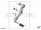 BMW Motorrad BMW 2020 F models F 850 GS Adve. (0K00) Gearshift lever, adjustable | Gearshift lever, adjustable