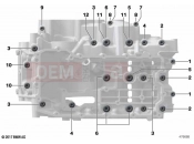 BMW Motorrad BMW 2022 F models F 900 R (0K11, 0K13) Screw connection, crankcase | Screw connection, crankcase