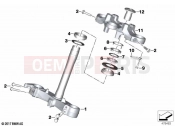 BMW Motorrad BMW 2021 F models F 900 R (0K11, 0K13) Fork bridge, bottom / top | Fork bridge, bottom / top