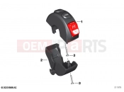 BMW Motorrad BMW 2021 F models F 900 R (0K14) Multifunction switch right, button black | Multifunction switch right, button black