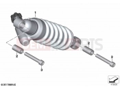 BMW Motorrad BMW 2020 F models F 900 R (0K14) Spring strut, rear | Spring strut, rear