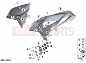 BMW Motorrad BMW 2020 G models G 310 R (0G21) Side trim panel front blank | Side trim panel front blank