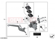 BMW Motorrad BMW 2020 G models G 310 R (0G21) Handbrake control assembly | Handbrake control assembly