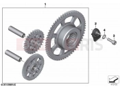 BMW Motorrad BMW 2020 G models G 310 R (0G21) Starter drive | Starter drive