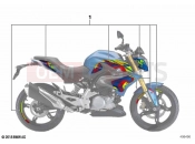 BMW Motorrad BMW 2020 G models G 310 R (0G21) Sticker set | Sticker set