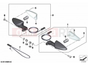 BMW Motorrad BMW 2020 G models G 310 R (0G21) Turn indicators, rear | Turn indicators, rear