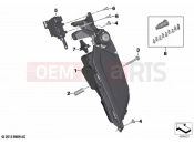 Storage compartment, audio system | Storage compartment, audio system - BMW Motorrad K 1600 Bagger 22 (0F61, 0F63) 2023