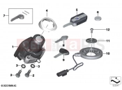 Radio-controlled locking system | Radio-controlled locking system - BMW Motorrad K 1600 Bagger 22 (0F61, 0F63) 2023