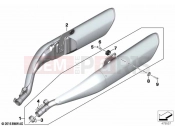 Muffler system | Muffler system - BMW Motorrad K 1600 Bagger 22 (0F61, 0F63) 2023