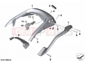 Rear trim panel with grab handle | Rear trim panel with grab handle - BMW Motorrad K 1600 Bagger 22 (0F61, 0F63) 2023