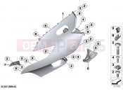 Upper trim section | Upper trim section - BMW Motorrad K 1600 Bagger 22 (0F61, 0F63) 2023