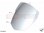 Windshield, comfort | Windshield, comfort - BMW Motorrad K 1600 Bagger 22 (0F61, 0F63) 2023