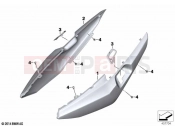 BMW Motorrad BMW 2021 K models K 1600 GT 22 (0F21, 0F23) Rear side panel | Rear side panel