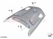 BMW Motorrad BMW 2021 K models K 1600 GT 22 (0F21, 0F23) Rear trim panel, middle, grained | Rear trim panel, middle, grained