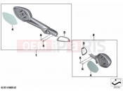 BMW Motorrad BMW 2021 K models K 1600 GT 22 (0F21, 0F23) Mirror | Mirror