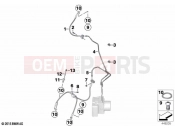 BMW Motorrad BMW 2021 K models K 1600 GT 22 (0F21, 0F23) Brake pipe, front | Brake pipe, front