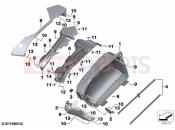 BMW Motorrad BMW 2021 K models K 1600 GT 22 (0F21, 0F23) Case, lower part | Case, lower part