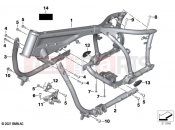 BMW Motorrad BMW 2020 R models R 18 Transcont. (0L41, 0L43) Main frame | Main frame