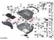 BMW Motorrad BMW 2020 R models R 18 Transcont. (0L41, 0L43) Topcase bottom section | Topcase bottom section