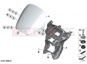 BMW Motorrad BMW 2020 R models R 18 Transcont. (0L41, 0L43) Windshield / mounting | Windshield / mounting