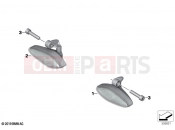 BMW Motorrad BMW 2020 R models R 18 Transcont. (0L41, 0L43) LED turn indicators front 2 | LED turn indicators front 2