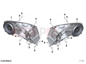 BMW Motorrad BMW 2020 R models R 18 Transcont. (0L41, 0L43) Loudspeaker front | Loudspeaker front