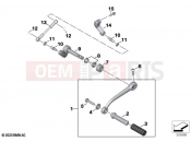 BMW Motorrad BMW 2020 R models R 18 Transcont. (0L41, 0L43) Outer gearshift parts | Outer gearshift parts