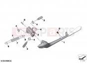 BMW Motorrad BMW 2020 R models R 18 Transcont. (0L41, 0L43) Side stand | Side stand