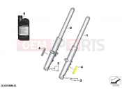 BMW Motorrad BMW 2020 R models R 18 Transcont. (0L41, 0L43) Telescope fork | Telescope fork