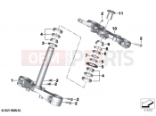 BMW Motorrad BMW 2020 R models R 18 Transcont. (0L41, 0L43) Fork bridge, bottom / top | Fork bridge, bottom / top