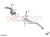 BMW Motorrad BMW 2020 R models R 18 Transcont. (0L41, 0L43) Hand lever adjustable | Hand lever adjustable