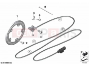 Rotational-speed sensor, rear | Rotational-speed sensor, rear - BMW Motorrad S 1000 R (0E51, 0E53) 2023