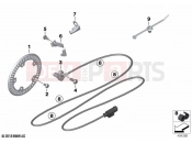 Speed sensor, front 2 | Speed sensor, front 2 - BMW Motorrad S 1000 R (0E51, 0E53) 2023