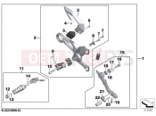 BMW Motorrad BMW 2021 S models S 1000 R (0E51, 0E53) Footrest system, right | Footrest system, right