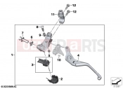 BMW Motorrad BMW 2021 S models S 1000 R (0E51, 0E53) Clutch control assembly 2 | Clutch control assembly 2