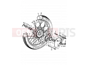 SUZUKI A100 K (1989) 37 - FRONT WHEEL (A100-4,K,L,M)