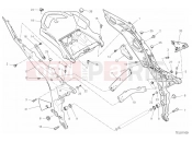 DUCATI 2019 Multistrada 1260 S Touring REAR FRAME COMP.