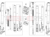 DUCATI 2024 Multistrada V4 Rally Front fork