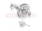 42 - REAR WHEEL - Suzuki A100 L (1990)