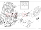 DUCATI 2024 DesertX Rally Front sprocket & chain