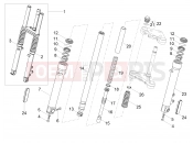 MOTOGUZZI V7 Stone 850 (AU, ID, JP, KR, RP, SG, VN, ZC) Front fork Kaifa