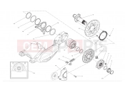 DUCATI 2012 Diavel AMG Rear wheel axle