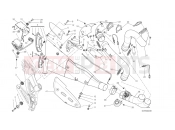DUCATI 2014 Diavel EXHAUST SYSTEM