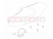 Two-seat saddle - Derbi Rambla 125-250 2010
