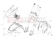 Front mudguard-Pillar - Motoguzzi V85 TT Strada E5+ (EU) 2025