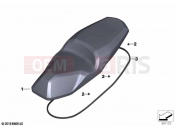 Seat bench | Seat bench - BMW Motorrad C 400 X (0C09, 0C19) 2019