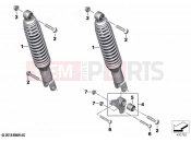 Spring strut, rear | Spring strut, rear - BMW Motorrad C 400 X (0C09, 0C19) 2018