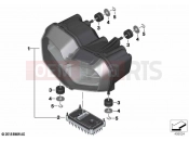LED headlight | LED headlight - BMW Motorrad C 400 X (0C09, 0C19) 2018