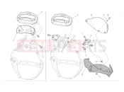 DUCATI Monster 1100 S Instrument panel - headlight fairing