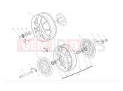 DUCATI Monster 1100 S Front and rear wheels